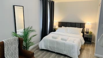 2 dormitorios, tabla de planchar con plancha, wifi gratis y ropa de cama
