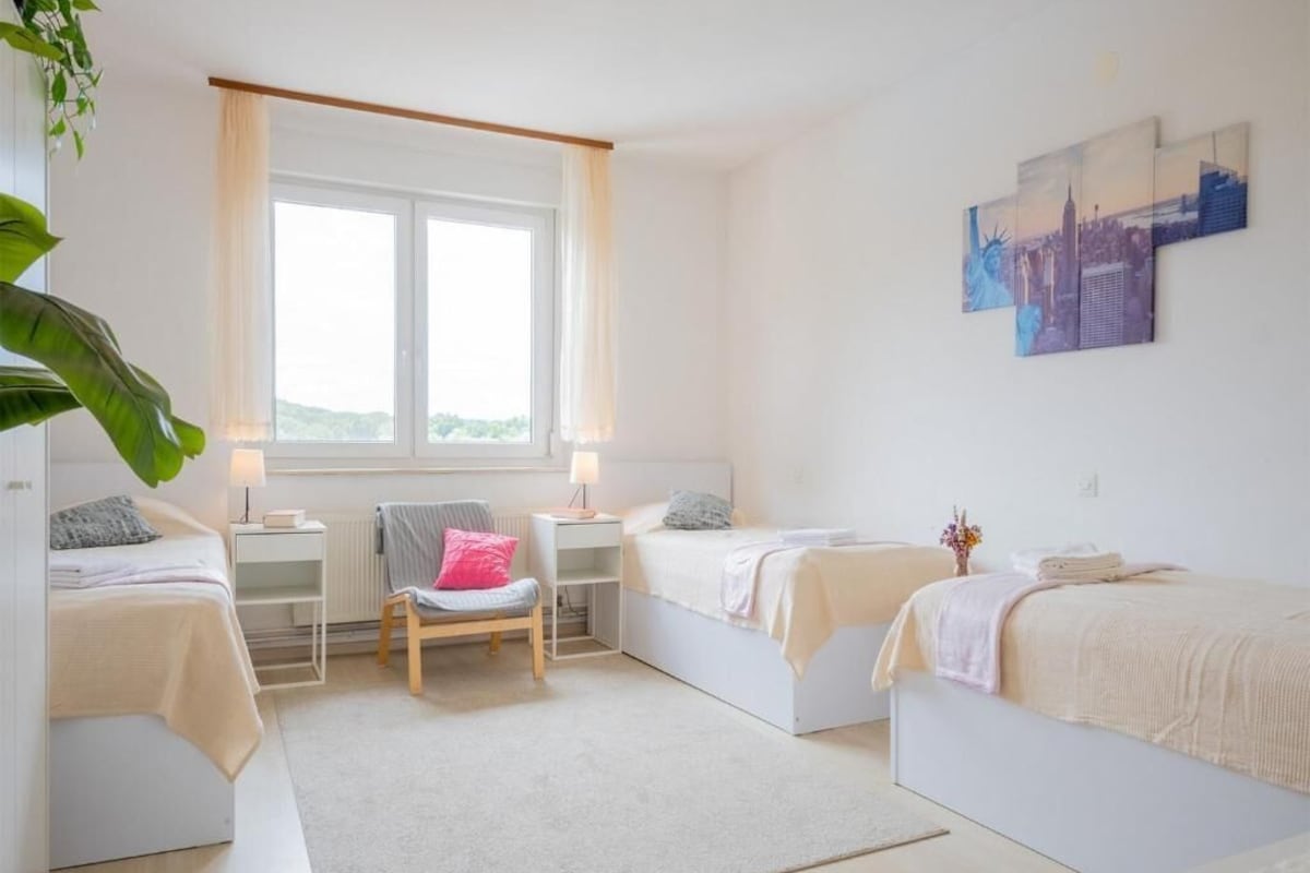 Soundproofing, iron/ironing board, WiFi (free)