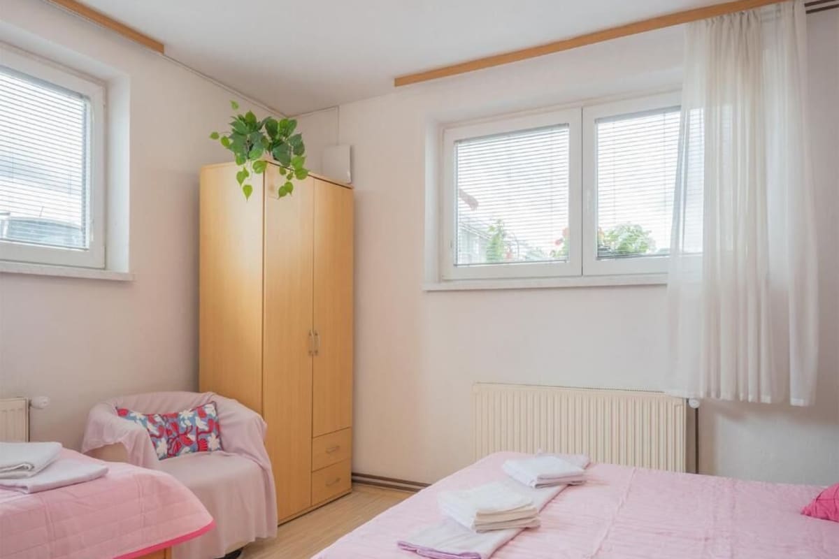 Soundproofing, iron/ironing board, WiFi (free)