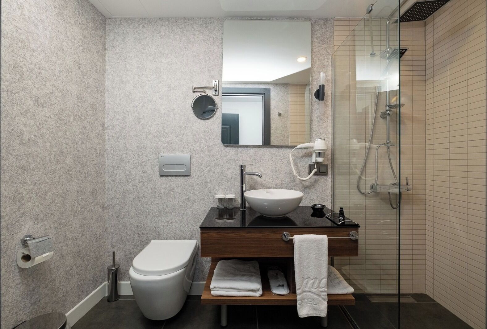 Towels, toilet paper