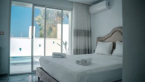 Biệt thự Deluxe, ban công, quang cảnh biển | Truy cập Internet không dây miễn phí 
