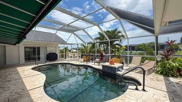 A heated pool