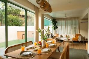 Dining - Celebrity Villa in Assagao with Private Pool & Glass Sky Room (Assagao)