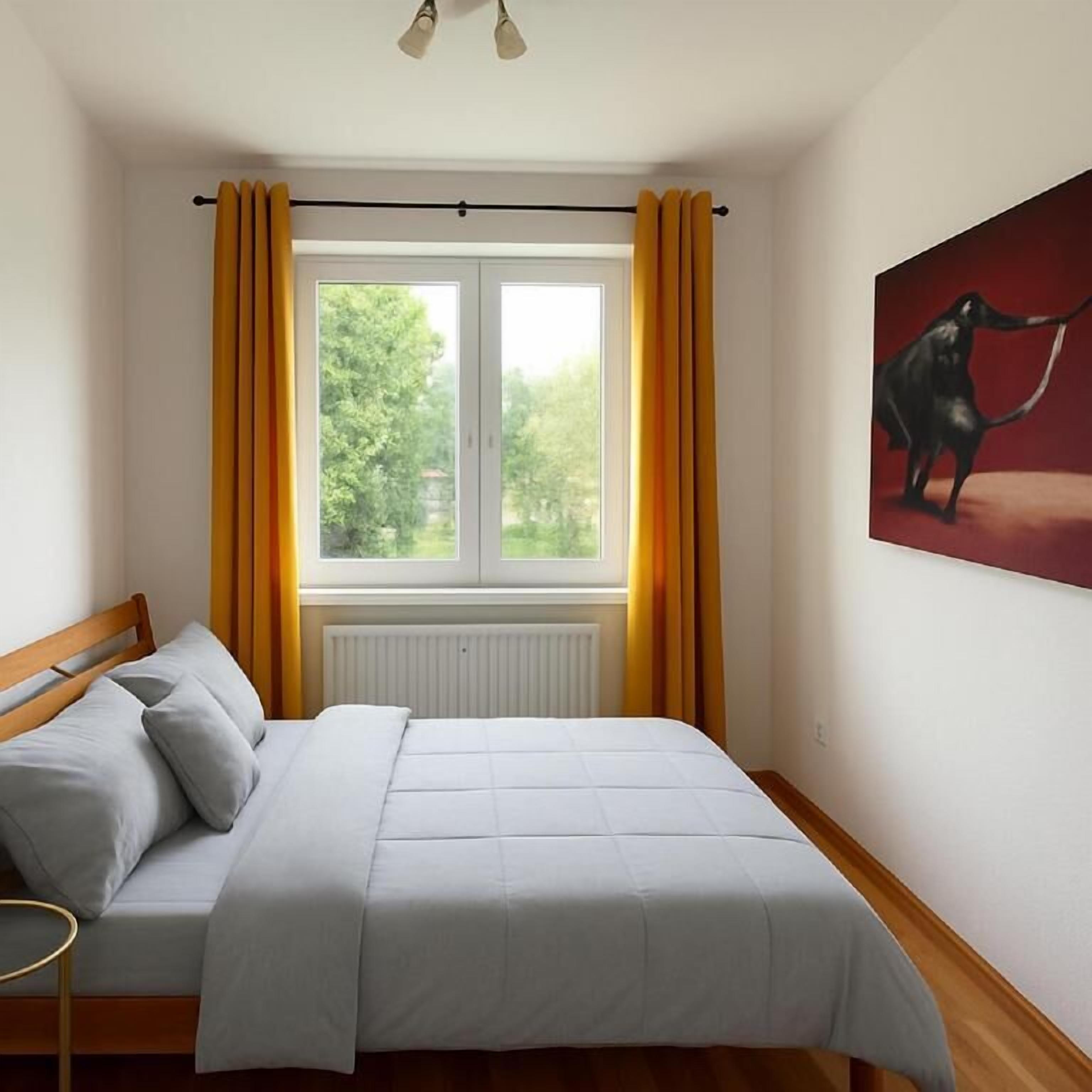 Desk, WiFi, bed sheets