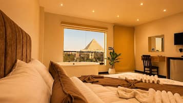 Quarto casal executivo, banheira de imersão, vista para a montanha | Vista do quarto
