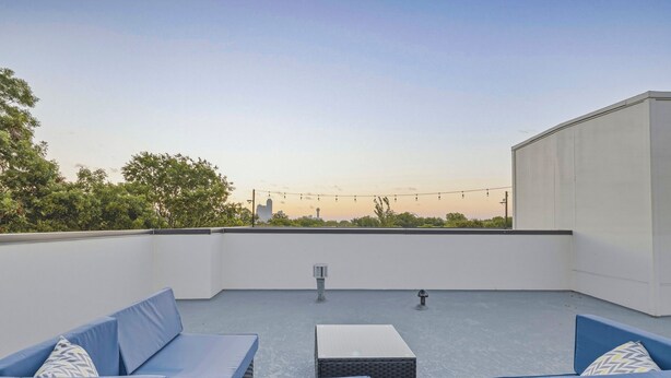 Unclassified image, 1 of 75, button - Luxe Dallas Home w/ Rooftop, Hot Tub, Yard & Views (Dallas)