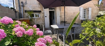 Charming 1880 Stone Family Home with Flowered Terrace