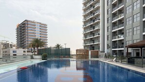 Pool - Studio Retreat | Pool, Jacuzzi, Sauna & Padel (wadi al safa 2)