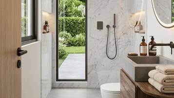 Articles de toilette gratuits, sèche-cheveux, serviettes fournies, savon