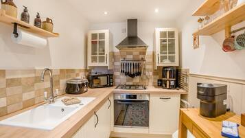 Microwave, oven, dishwasher, high chair