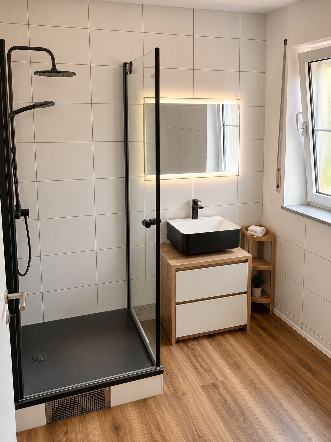 Haartrockner, Handtücher, Seife, Toilettenpapier