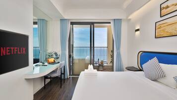 Studio, Balcony, Beach View