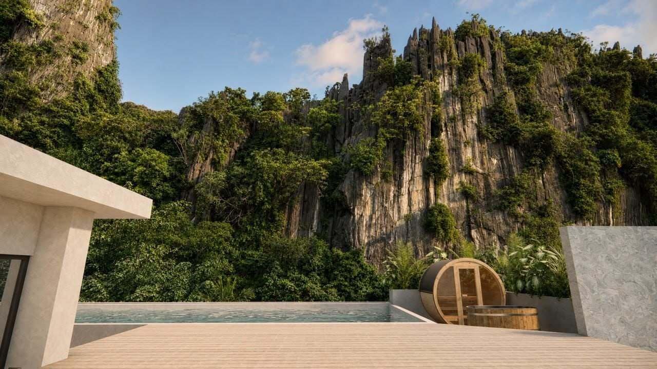 Piscina en la azotea