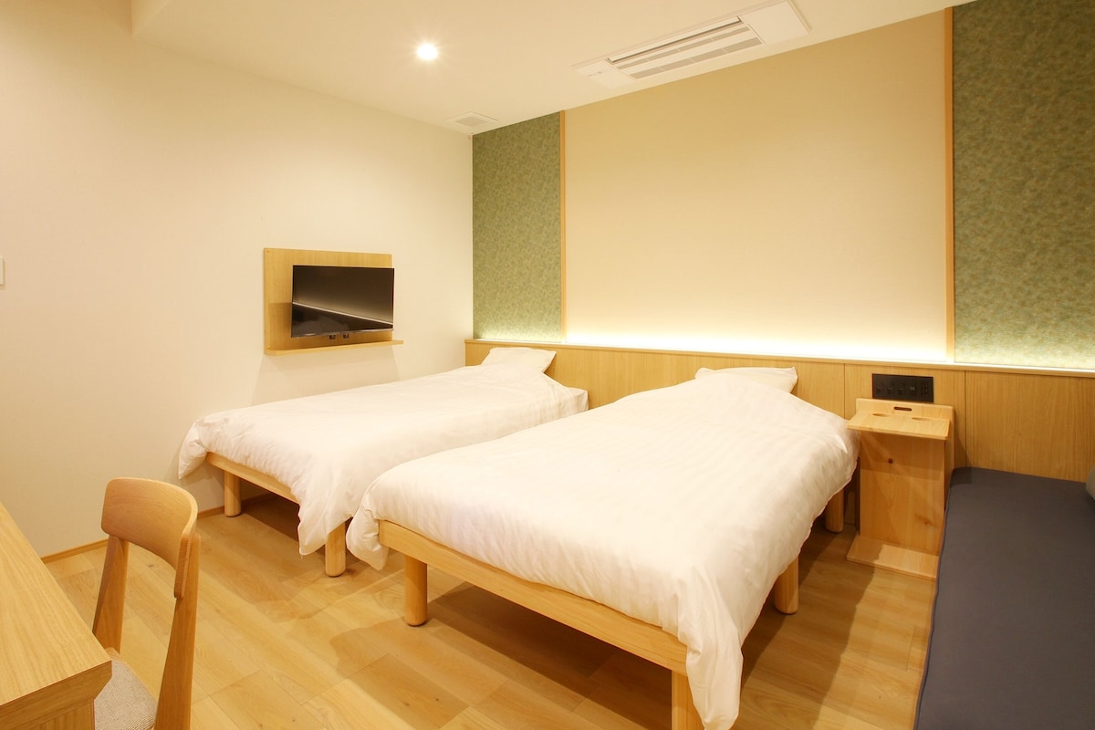 Chambre avec lits jumeaux