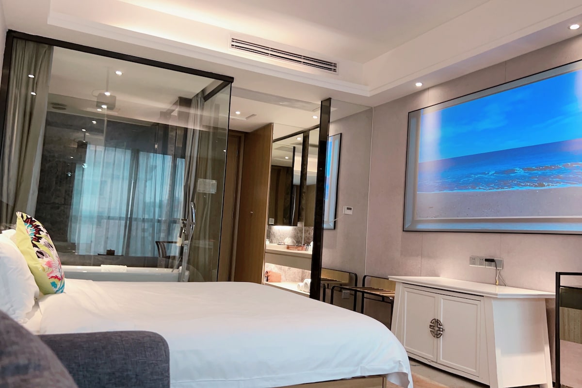 Premium bedding, down comforters, memory foam beds, minibar (free items)