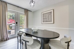 Unclassified image, 4 of 31, button - Private Yard & Theater! Modern College Park Home (College Park)