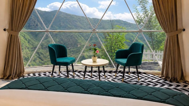 奢华小屋, 山景 | 办公桌、笔记本电脑工作区、熨斗/熨衣板、免费 WiFi