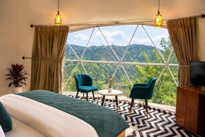Luxe huisje, uitzicht op bergen