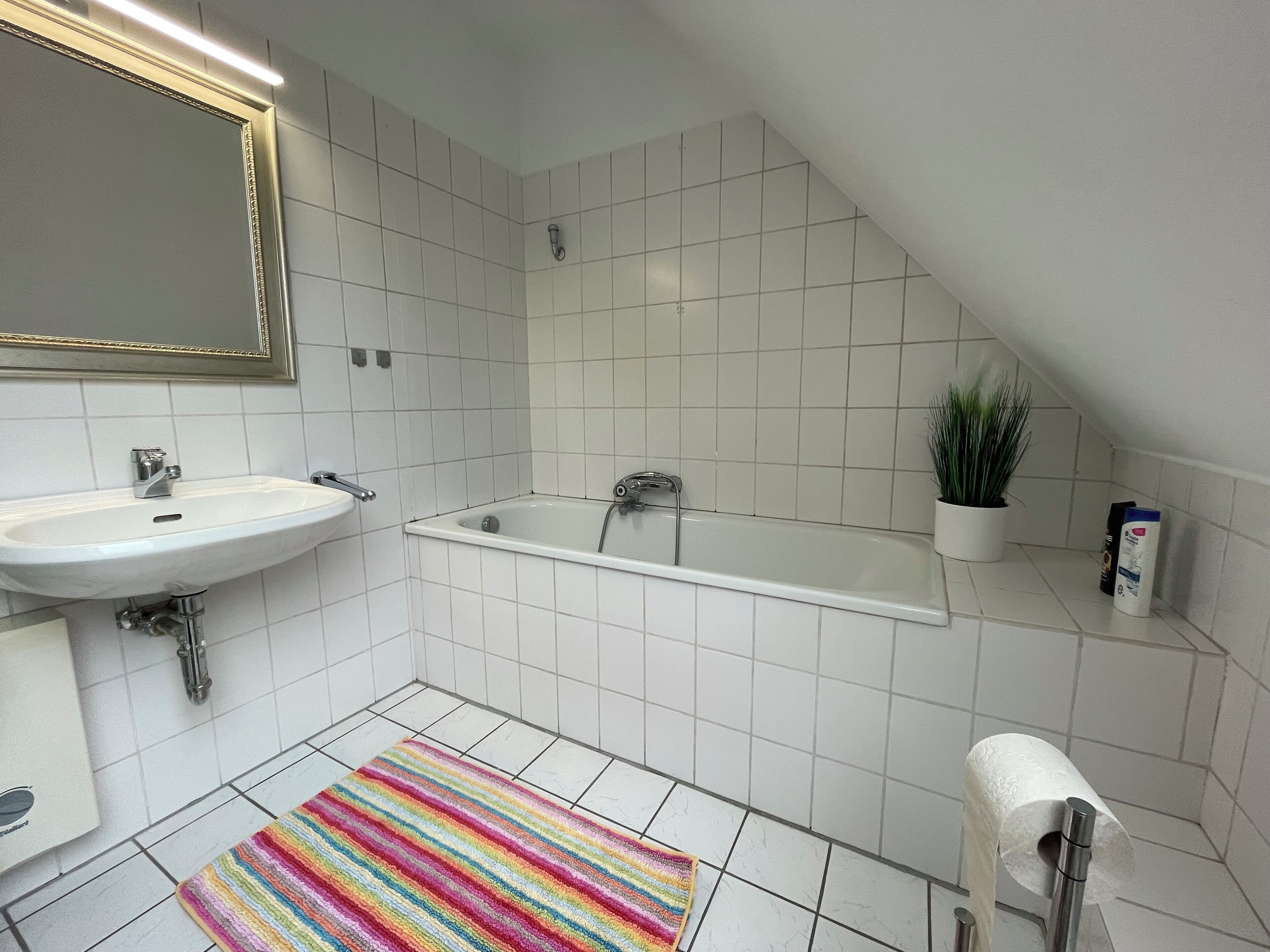 Towels, soap, toilet paper