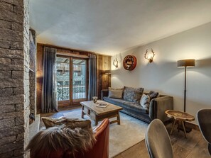 Living area - Cozy apartment near slopes - 6 guests (Val-d'Isère)