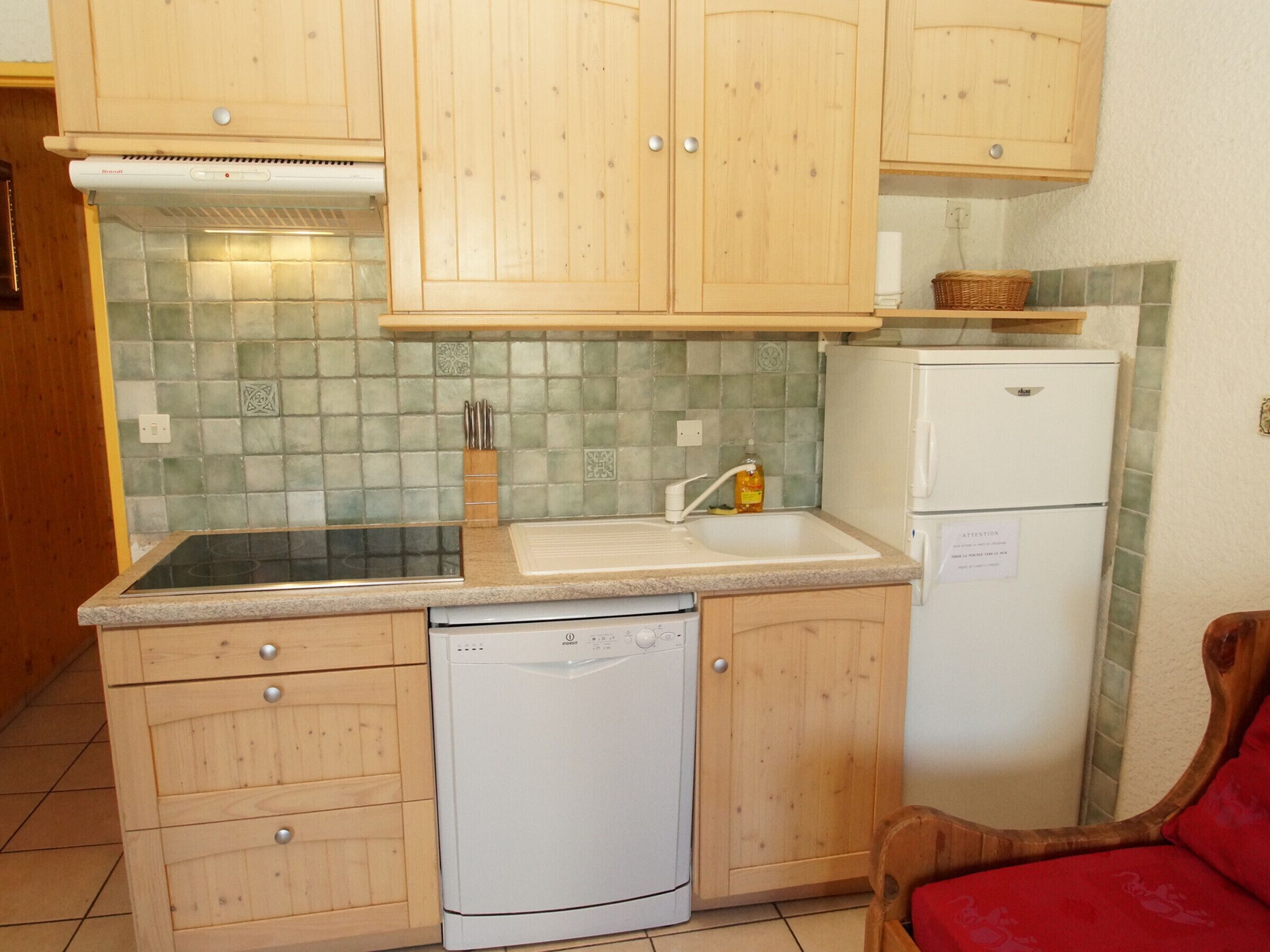 Fridge, microwave, dishwasher