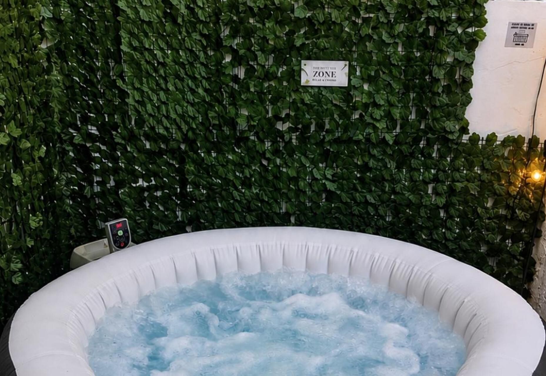 Indoor spa tub