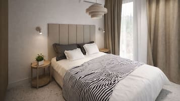 Blackout drapes, iron/ironing board, cribs (surcharge), WiFi (free)