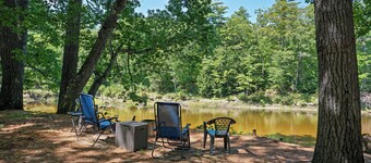 Saco Riverfront Retreat in the Woods