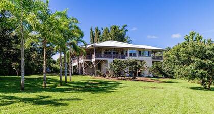Heavenly Honomu Retreat Near Akaka Falls, Waterfalls, Space & Big Island Views
