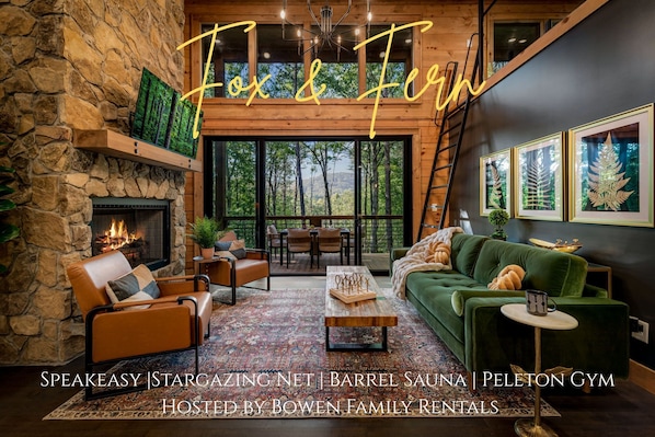 Unclassified image, 1 of 54, button - Fox & Fern |Speakeasy |Peleton |Stargazing Net |EV (Blue Ridge)