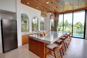 Villa, 3 Bedrooms, Private Pool | Private kitchen | Fridge, stovetop, cookware/dishes/utensils - AB Villa Nyanyi (Tabanan)