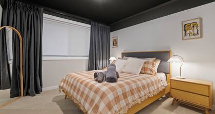 Warm, character-filled retreat with games room