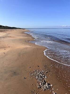 Vlak bij het strand
