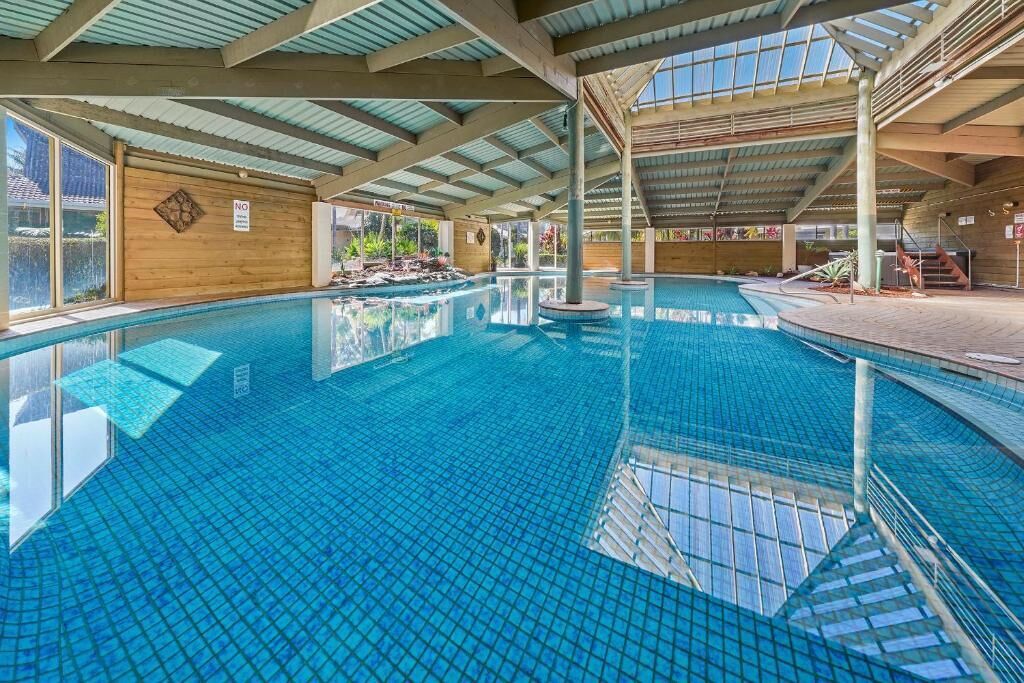 Indoor pool, open 7:00 AM to 9:00 PM, sun loungers