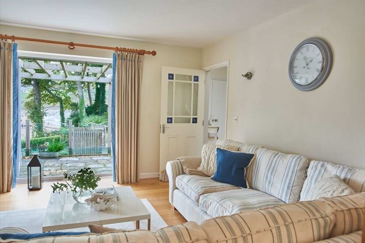 Living room at Avalon Beach House near Maenporth Beach Falmouth Forever Cornwall