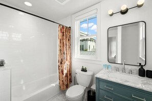 Hair dryer, towels