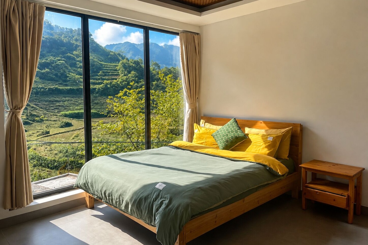 Habitación estándar doble, balcón, vistas a la montaña | Wifi gratis