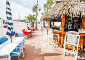 Outdoor dining - Oceanfront 2BR Suite w/ Balcony & Views (Cocoa Beach)