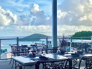 Outdoor dining - Bluebeard's St Thomas Resort~ (Charlotte Amalie)