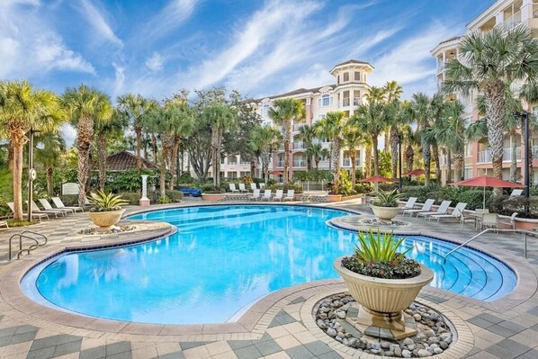 Pool - Spacious 1BR Villa | King Bed & Balcony (Orlando)