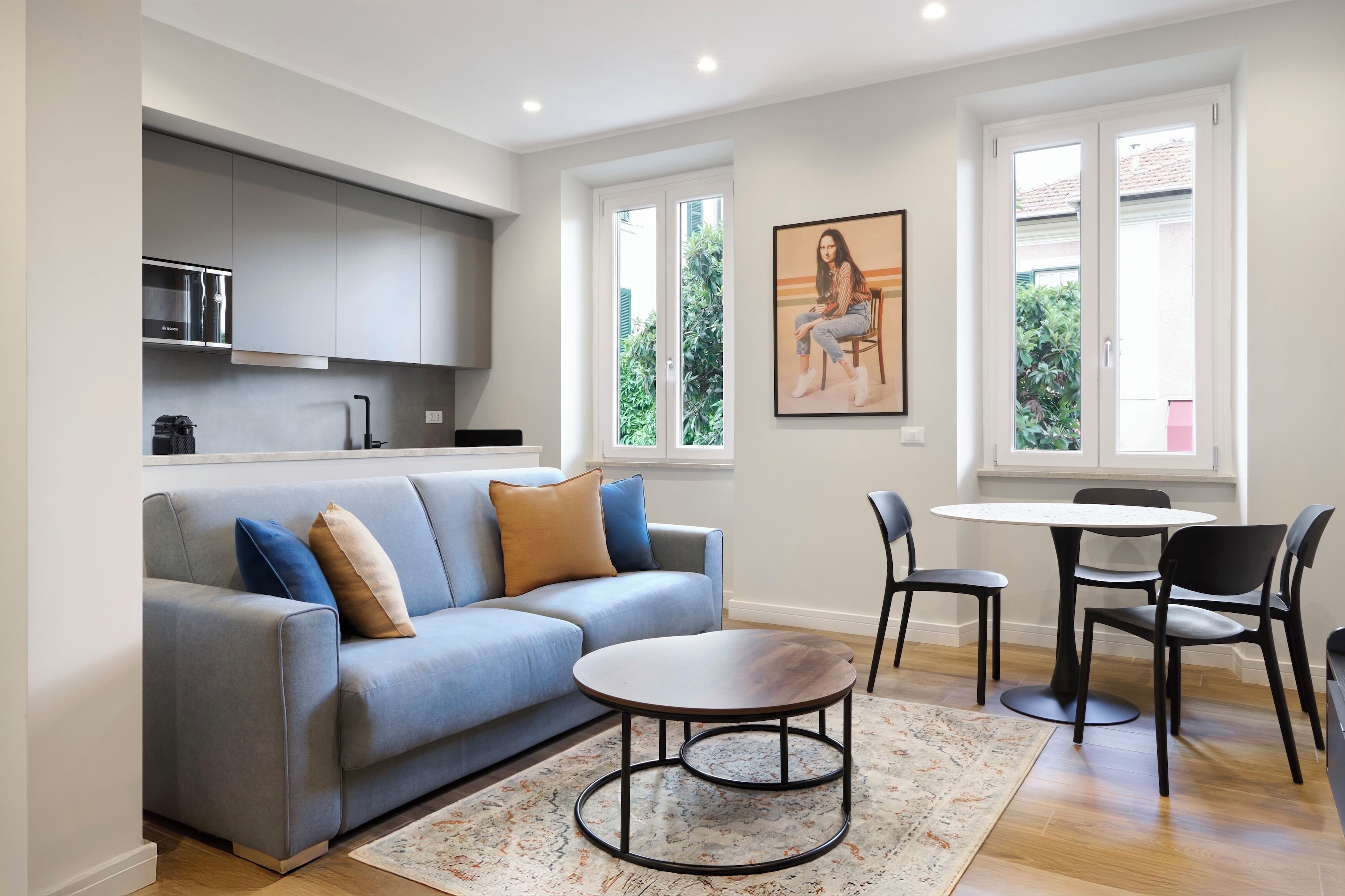 Appartement Confort, vue sur le jardin | Aire de séjour