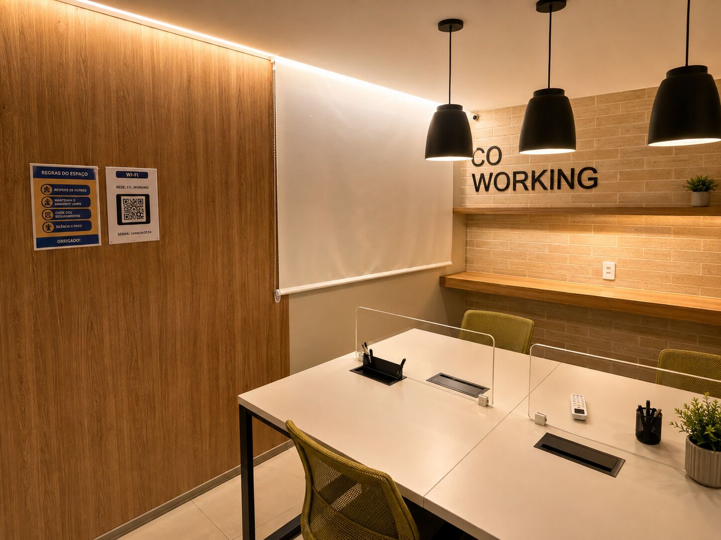 Estúdio conforto, vista para a cidade | Sala de reunião
