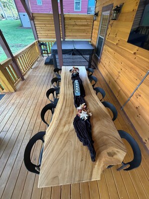 Unclassified image, 5 of 45, button - 4 Beds, 2 Hot tubs, 2 Fire pits, 3 Deck, Creekside Cabin in the Smokies (Maggie Valley)