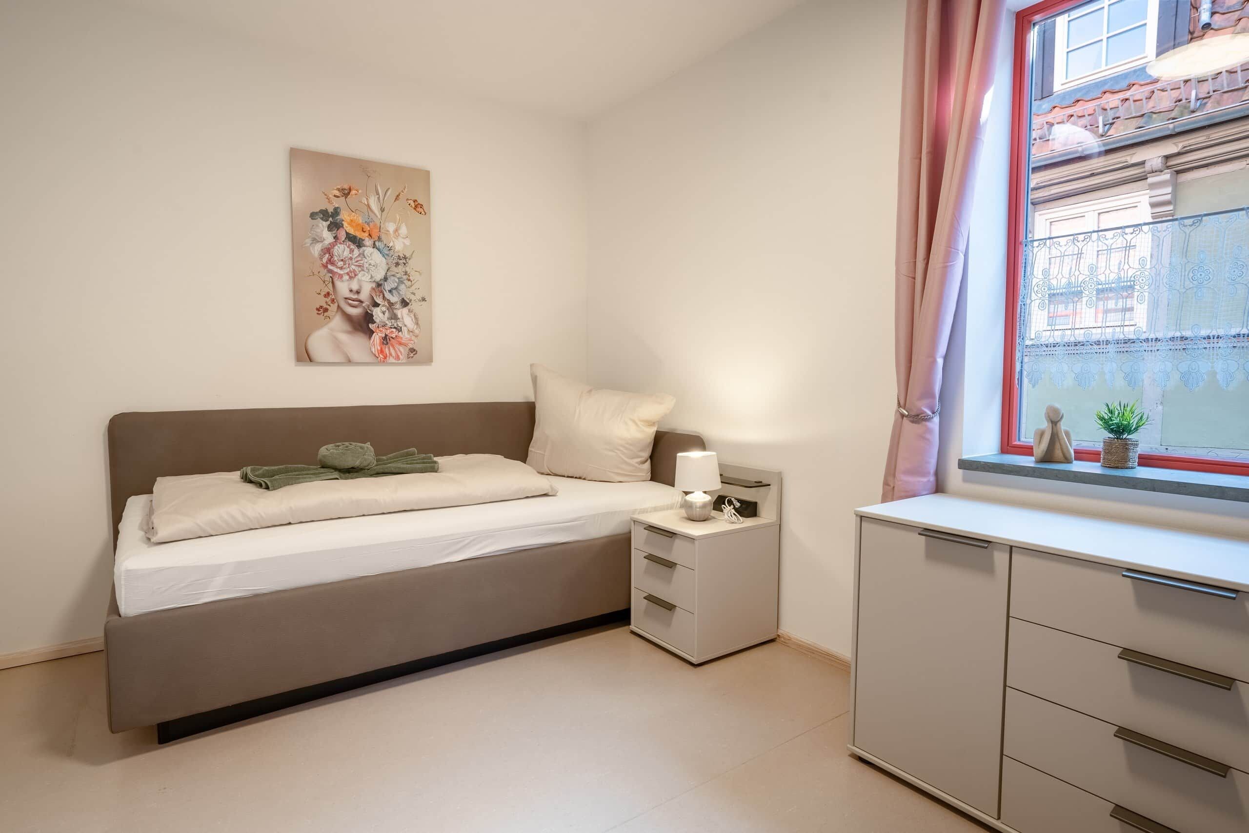 Schlafzimmer mit Einzelbett