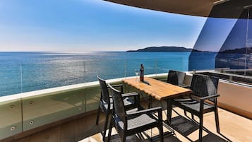 Panoramic Apartment, Sea View | Balcony view