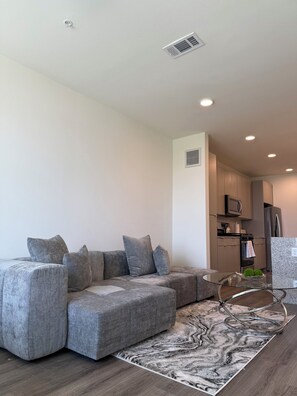 Living area - Sleek Modern Oasis in the Heights (Houston)