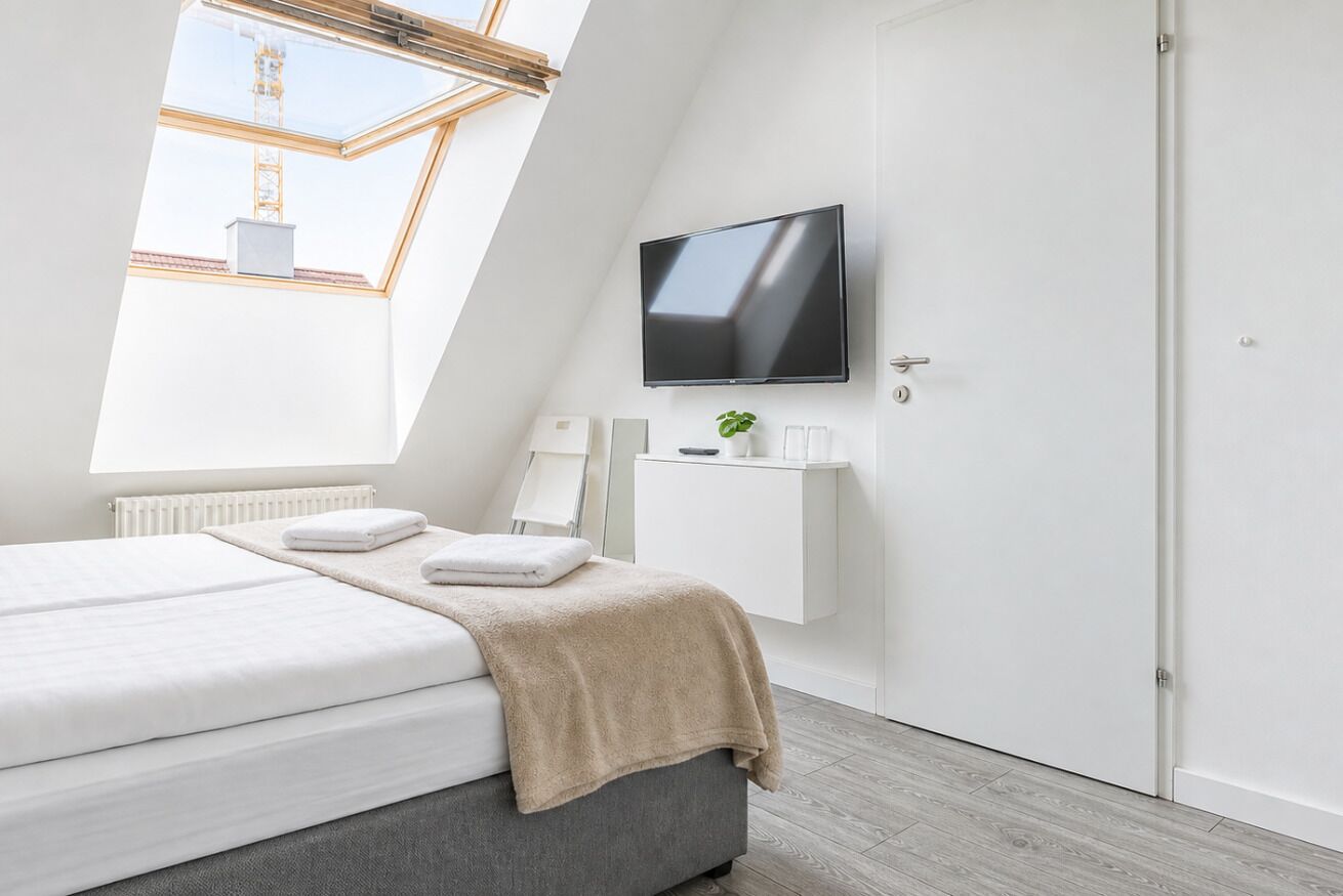 Schreibtisch, kostenloses WLAN, Bettwäsche
