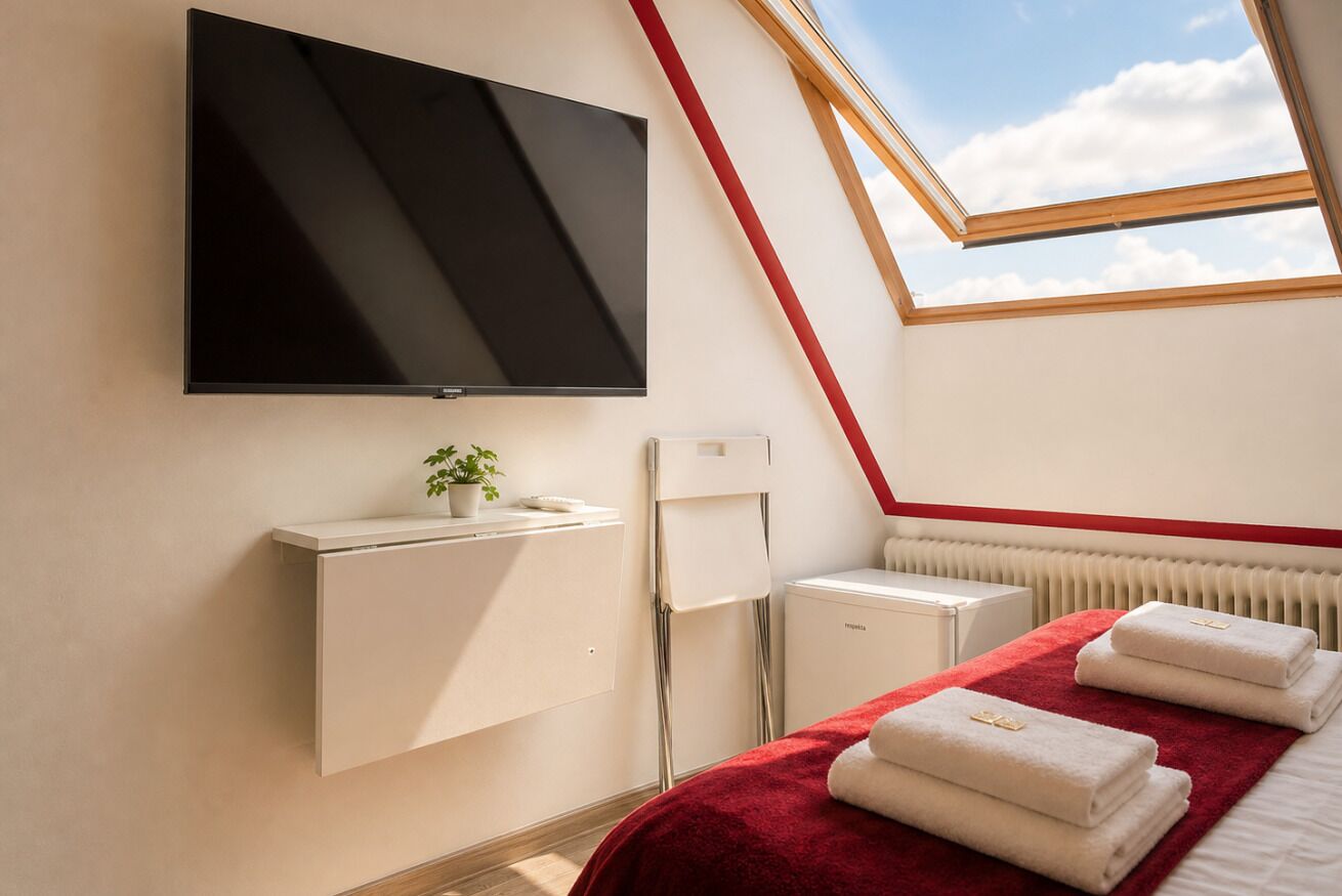 Schreibtisch, kostenloses WLAN, Bettwäsche