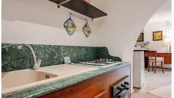 Standard Apartment, 1 Bedroom, Air conditioning, City View | Private kitchen | Microwave, oven, stovetop, highchair