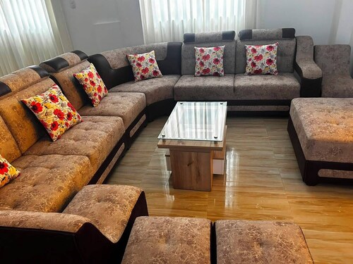 Apartment with a washer and dryer